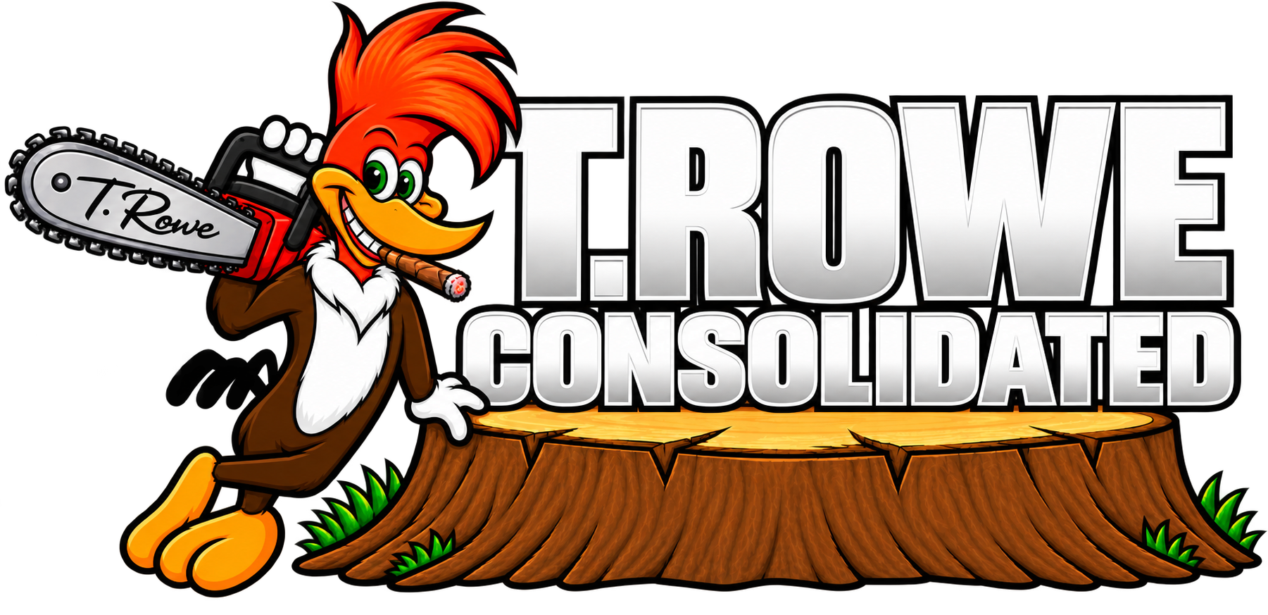 T. Rowe Consolidated woodpecker logo